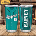 Hyturtle Personalized Baseball Tumbler Baseball Players Design Stainless Steel Double Walled Vacuum Insulated Tumblers 20oz30oz Coffee Travel Mug Cup Christmas Gift For Men Boys Friends Dad Sports Fan