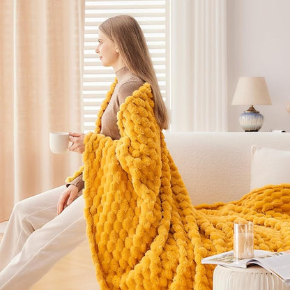 NEWCOSPLAY Fleece Clouds Cozy Throw Blanket - Image 4