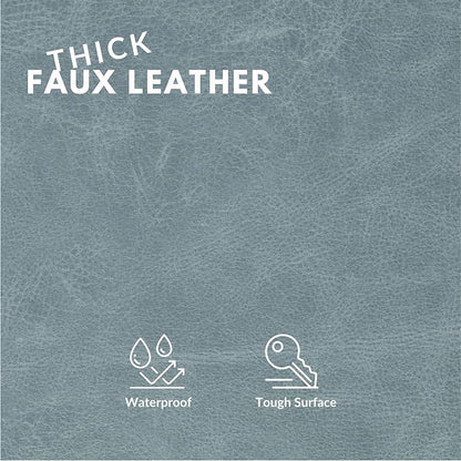 Faux Leather Fabric, Thick Durable Synthetic Repholstery Leather Vinyl - Image 2