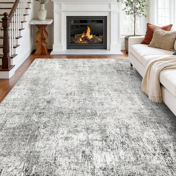 RELEANY Washable 7'x9' Abstract Area Rug - Image 9