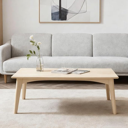 JIKUGO Bamboo Folding Coffee Table No Assembly Required Japanese Floor Table - Image 3