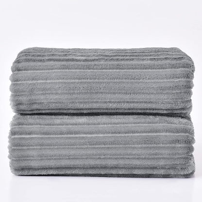 BEDELITE 3D Ribbed Jacquard Grey Blankets Queen Size - Image 8