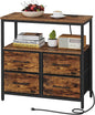 TUTOTAK Large Night Stand with Charging Station, Nightstand with USB and Type-C by ChoosetutotakFurnitureBuildYourCozyHome