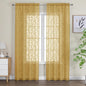 Furman Gold Sheer Curtains 96 inches Extra Long by OWENIE