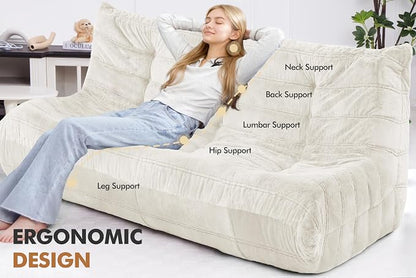 Bean Bag 3-Seater Chair Big Sofa Beanbag Chair - Image 5