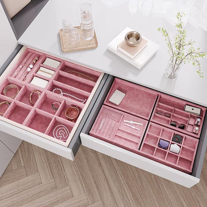 Coral Pink Velvet Drawer Liner Contact Paper - Image 5