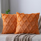Set of 2 Soft Moroccan Throw Pillow Covers 16x16 Inch Plush Boho Decorative by Cozoomy