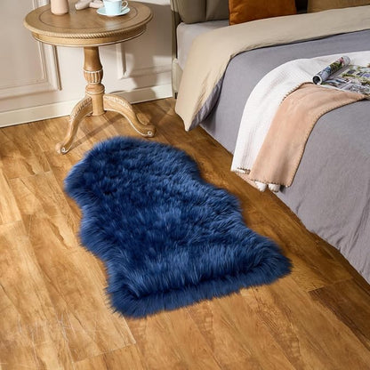 EasyJoy Ultra Soft Fluffy Shaggy Area Rug Faux Fur Rug Chair Cover Seat Pad - Image 2
