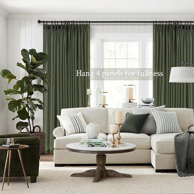 Topfinel 72 Inch Length Linen Curtains - Image 8