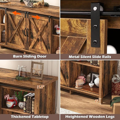 Farmhouse TV Stand for 80 Inch TV - Image 5