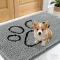 OLANLY Dog Door Mat for Muddy Paws 24x16, Paw Print Design Chenille Mud Mat | by OLANLY