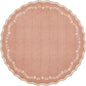 GarveeHome Round Rugs 6ft Scalloped Washable Circle Rug by GarveeHome