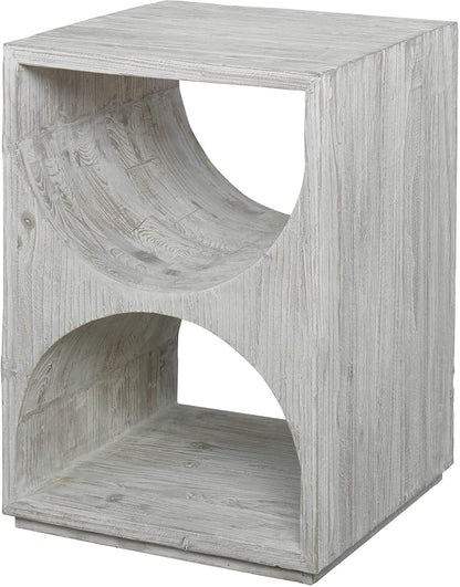 MY SWANKY HOME Elegant Scandi Contemporary Accent Table Solid Wood Distressed by MY+SWANKY+HOME