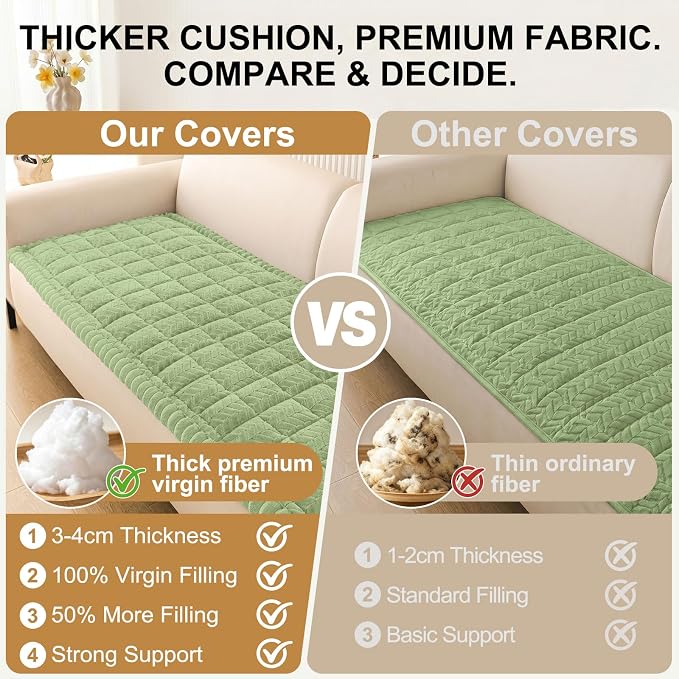 Smiry Couch Cover for Dogs, Non Slip Fuzzy Pet Sofa Arm Covers Washable | Sofa - Image 5