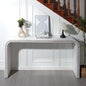 59" Wood Gray Console Table by HanStrong
