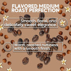 Sarasota Coffee Ground Vanilla Hazelnut | Medium Roast Gourmet Flavored Coffee Grounds | Low Acid, Mold Free, Specialty Grade Flavored Bulk Ground Coffee | 5lb (80 oz)