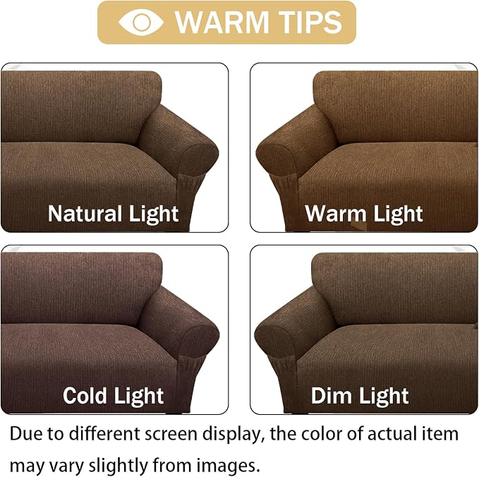 Loveseat Slipcover with 2 Pillow Cover - Image 6