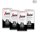 Segafredo Zanetti Espresso Capsules – Aluminum Pods for Nespresso Original Machines – Extra Dark Roast Premium Espresso with a Bold Aroma – Smoky, Intensity 12 – Forte, 10 Count (Pack of 4)