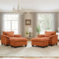 Oversized Accent Chairs with Ottoman Set of 2, Modern Comfy Reading Chair by choairy