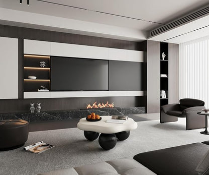 35.03" Cloud Coffee Table for Living Room Unique Coffee Table Modern Low Coffee - Image 8