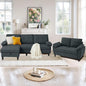 84" Convertible Sectional Sofa Set, 3 Seat L Shaped Couch by soscana