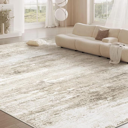 Washable Rug 8x10 Area Rugs for Living Room: Large Neutral Soft Rug Abstract - Image 7