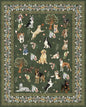 Dark Green Area Rug 5x7 for Living Room Bedroom | Ultra-Thin;Boho Style; Non by WelcometoBabovid
