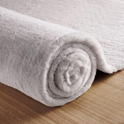 ORINOVA Silver Grey Plush Washable Area Rugs 8x10 Shag Rugs - Image 7