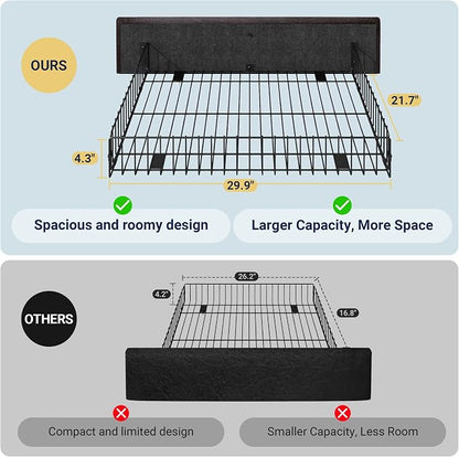 Allewie Upholstered Queen Size Platform Bed Frame - Image 7