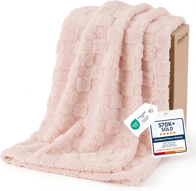 Bedsure GentleSoft Pink Throw Blanket by Unknown