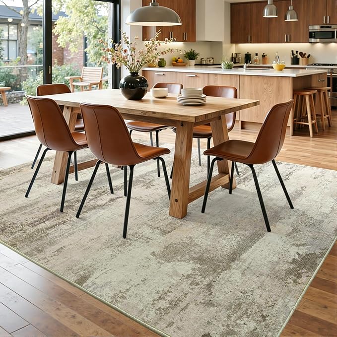 4x6 Ft Abstract Area Rugs for Living Room, Soft Non-Slip Modern Washable Rugs - Image 9