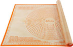 Silicone Pastry Mat 36X24 Inches Baking Mat with Measurement, Perfect for Dough, Pastry, Cookies, Pie Crust, Fondant, Bread, Sourdough, Pasta, Pizza, Kitchen Counter Mat