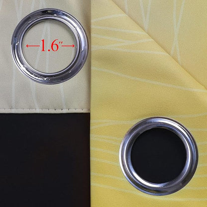 Yellow and Grey Ombre Blackout Curtains - Image 7