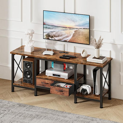 DUMOS 55” TV Stand with Power Outlets, Entertainment Center - Image 8