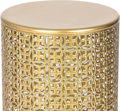 Homebeez Modern Nesting Tables Set of 2, Round Metal End Table, Accent Side - Image 6