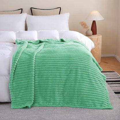 Mint Green Fleece Throw Blanket 50”×60” - Image 4