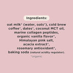 Pop & Bottle, Oat Milk Lattes - Cold Brew, Maca, Antioxidants, Ashwagandha, MCT Oil, Collagen, Organic, Diary Free, Gluten Free, Lightly Sweetened with Dates - Variety, 8 Fl Oz (12 Pack)