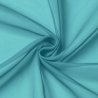Turquoise Valances for Windows, Turquoise Sheer Curtains 14 Inch Length 2 Pack - Image 9