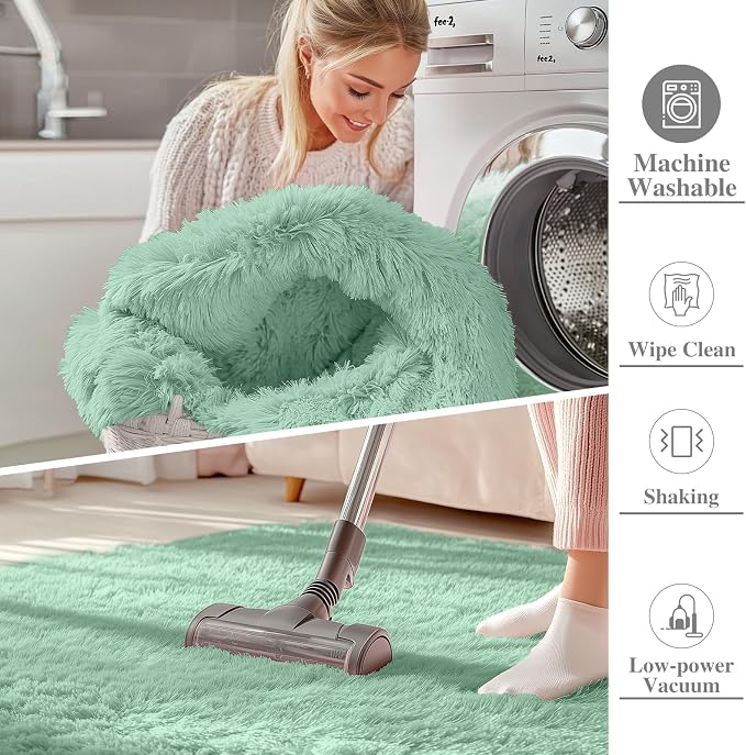 OLANLY 9x12 Machine Washable Large Area Rugs - Image 2