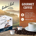 Boston’s Best - Italian Roast, Deliciously Bold Dark Roast Gourmet Coffee Compatible with Keurig Coffee Maker, 1 Count (42 Single Serve Cups)