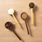 Bamboo Coffee Scoop Long Handle Measuring Scoop for Glass Food Jars