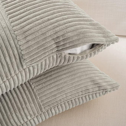 Fancy Homi Set of 2 Neutral Grey Boho Long Lumbar Body Decorative Throw Pillow - Image 4