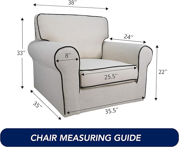 PureFit Super Stretch Chair Covers Fleece Couch Covers - Image 6