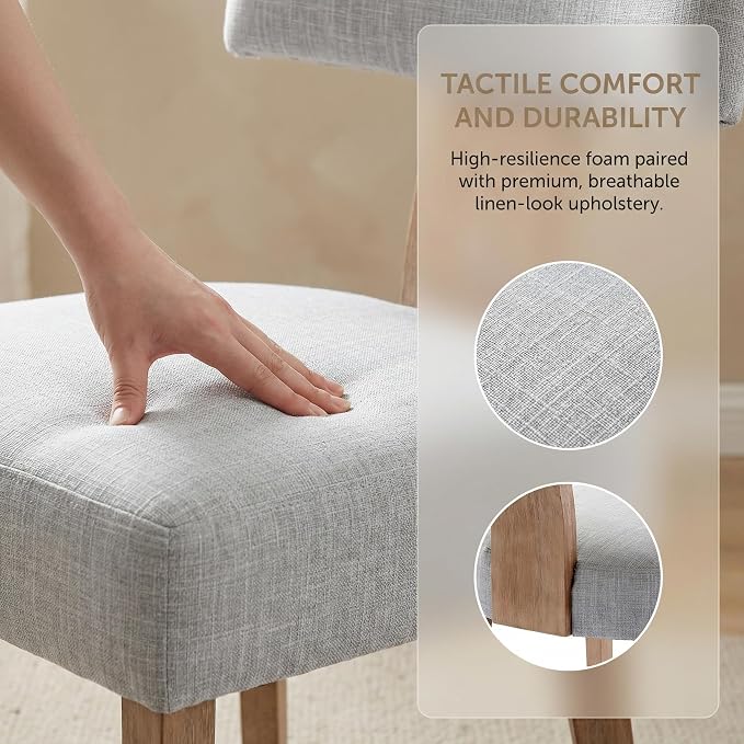 VESCASA Upholstered Farmhouse Dining Chairs - Image 3