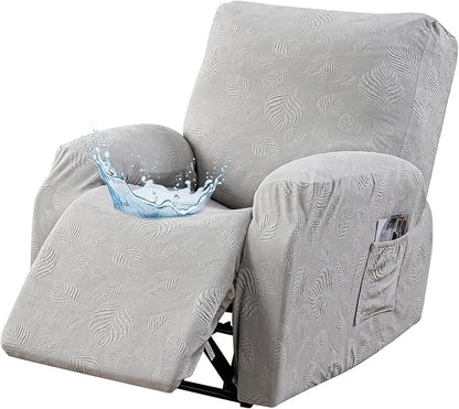 Gennia Recliner Chair Covers 3 Pieces, Waterproof Jacquard Reclining Chair Cover by Genina