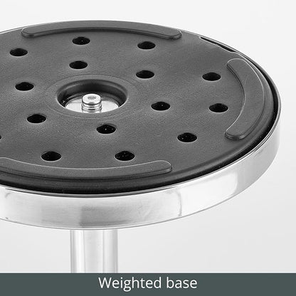 mDesign Side Table — Glass Top Nightstand - Image 4