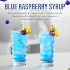 Jimoco® Syrup Pump Dispenser + Torani® Sugar Free Blue Raspberry Syrup, 25.4 oz - Coffee Syrup Pump & Flavoring Bundle