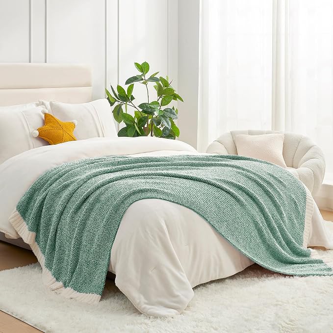 Snuggle Sac Green Throw XL Blanket 50x70, Super Soft Warm Blankets Oversized - Image 7