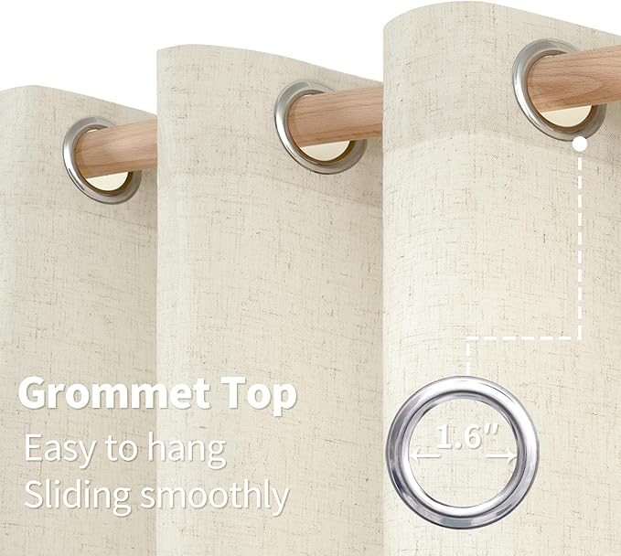 YoungsTex Linen Curtains 84 Inch Length - Image 6