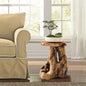 MISC Cedar Roots Natural Flower Stand Reclaimed Woods End Table Finish Wood by Unknown